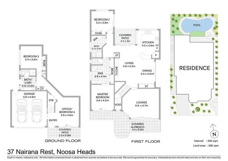 Floorplan of Homely house listing, 37 Nairana Rest, Noosa Heads QLD 4567