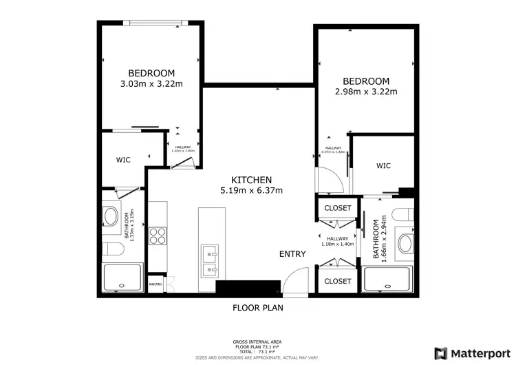 Floorplan of Homely apartment listing, 1103/1 Stuartholme Road, Bardon QLD 4065