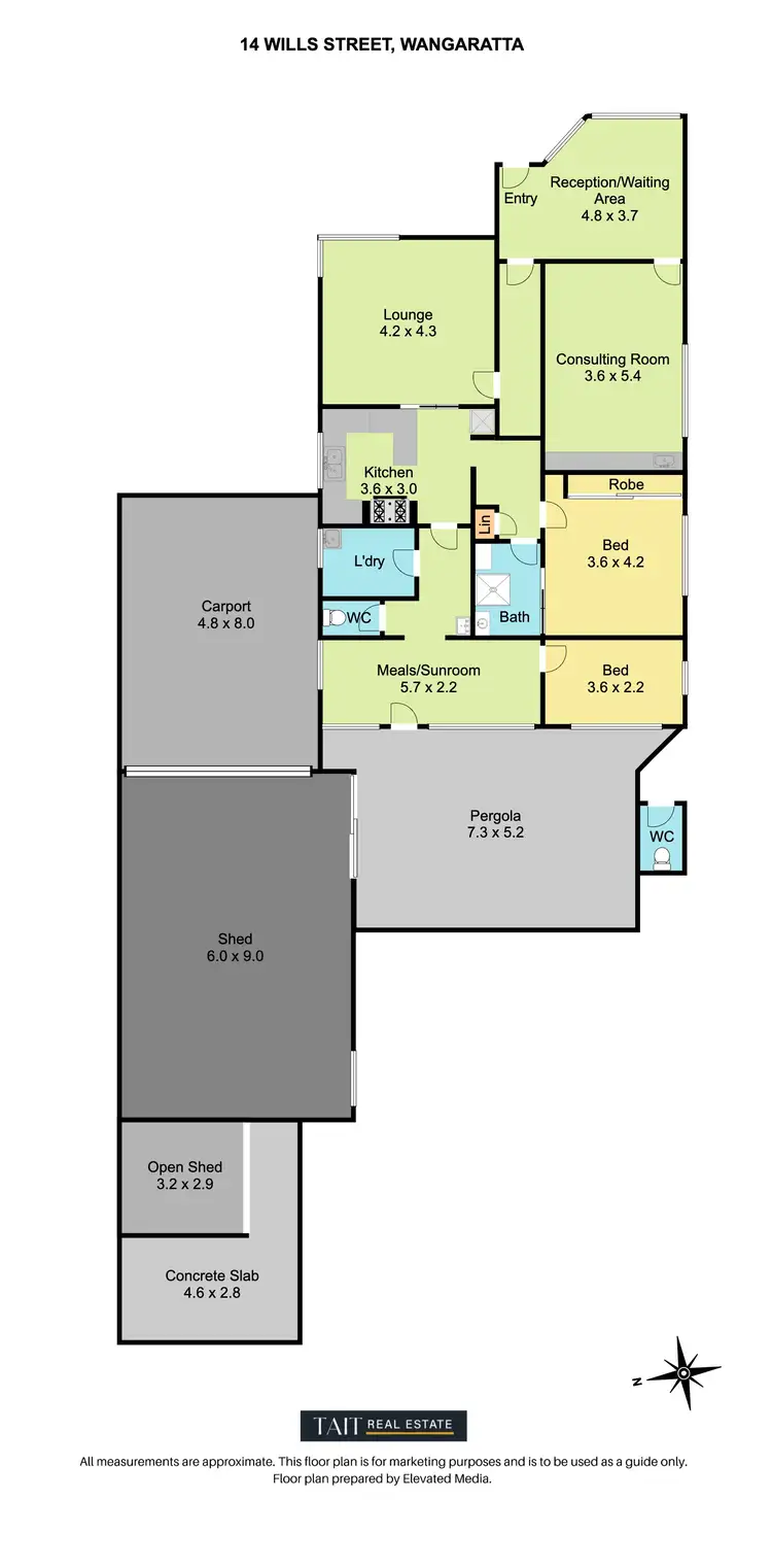 Floorplan of Homely house listing, 14 Wills Street, Wangaratta VIC 3677