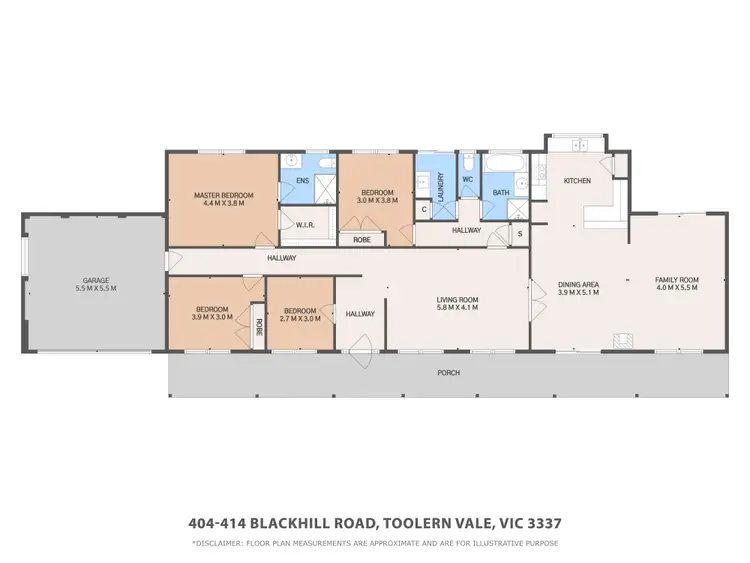 Floorplan of Homely house listing, 404-414 Blackhill Road, Toolern Vale VIC 3337