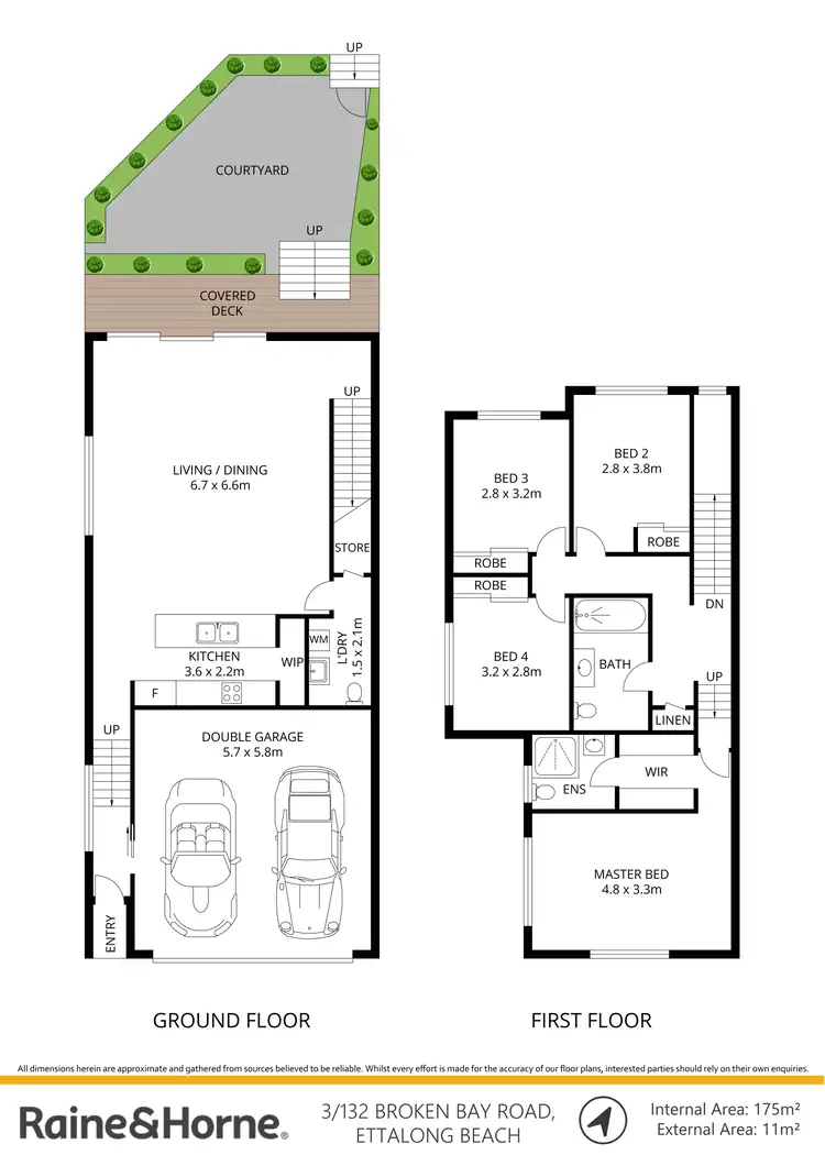 Floorplan of Homely townhouse listing, 3/132 Broken Bay Road, Ettalong Beach NSW 2257