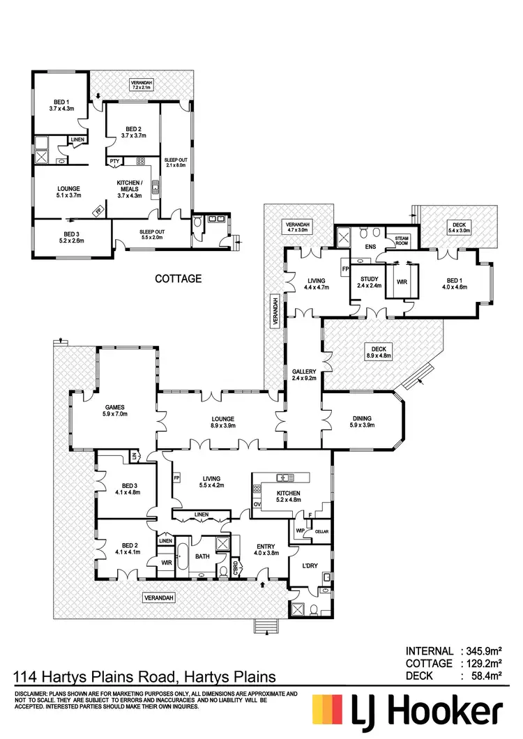 Floorplan of Homely rural property listing, 114 Hartys Plains Road, Hartys Plains NSW 2446