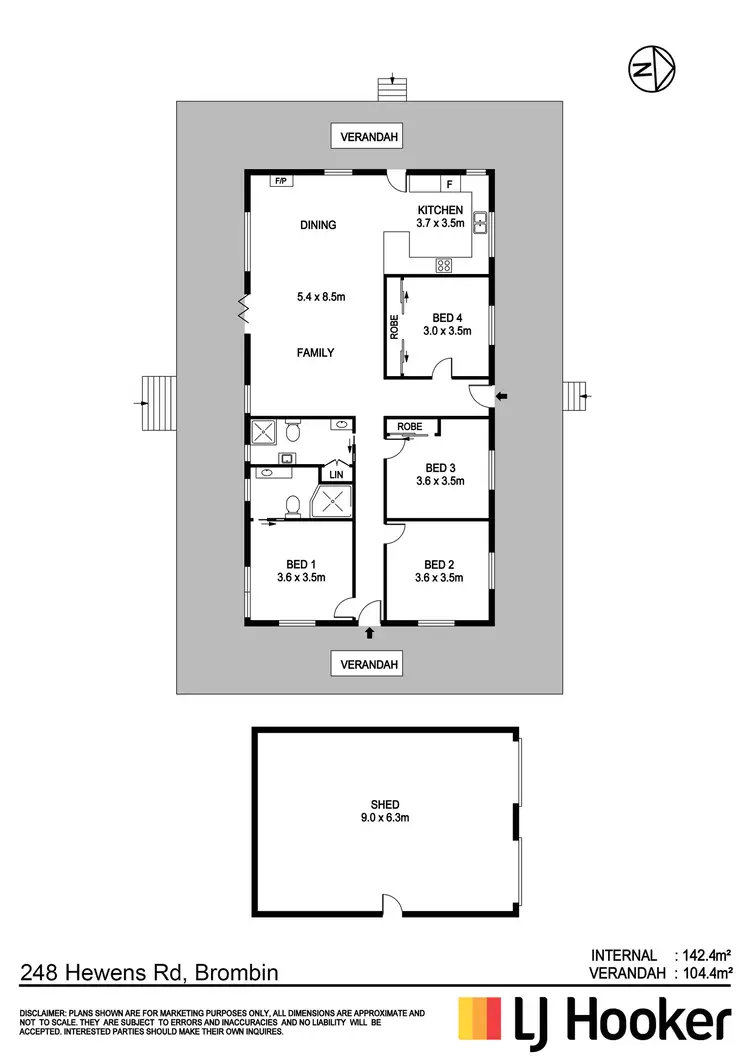 Floorplan of Homely rural property listing, 248 Hewen's Road, Brombin NSW 2446