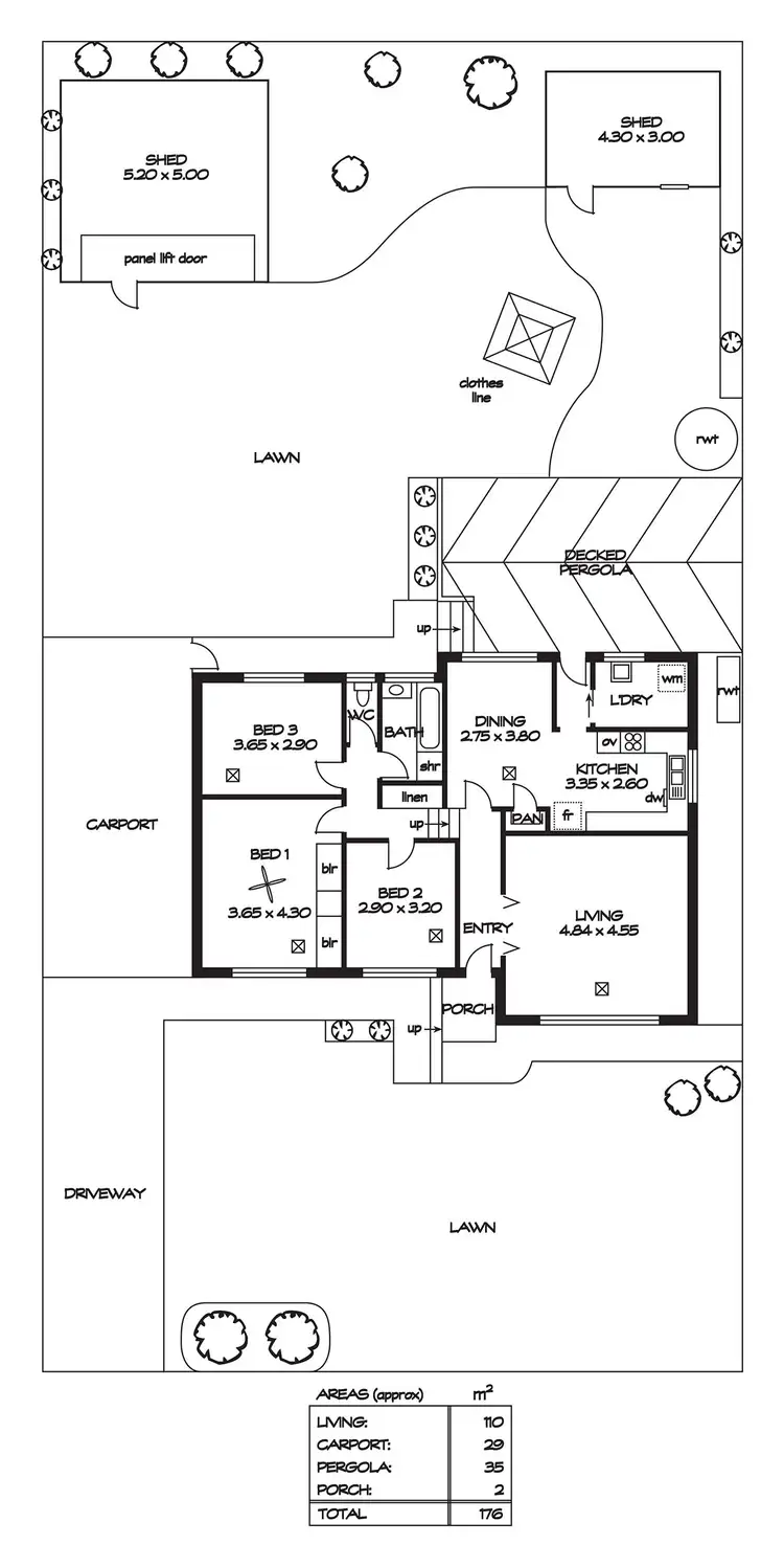 Floorplan of Homely house listing, 4 Manberry Road, Gilles Plains SA 5086
