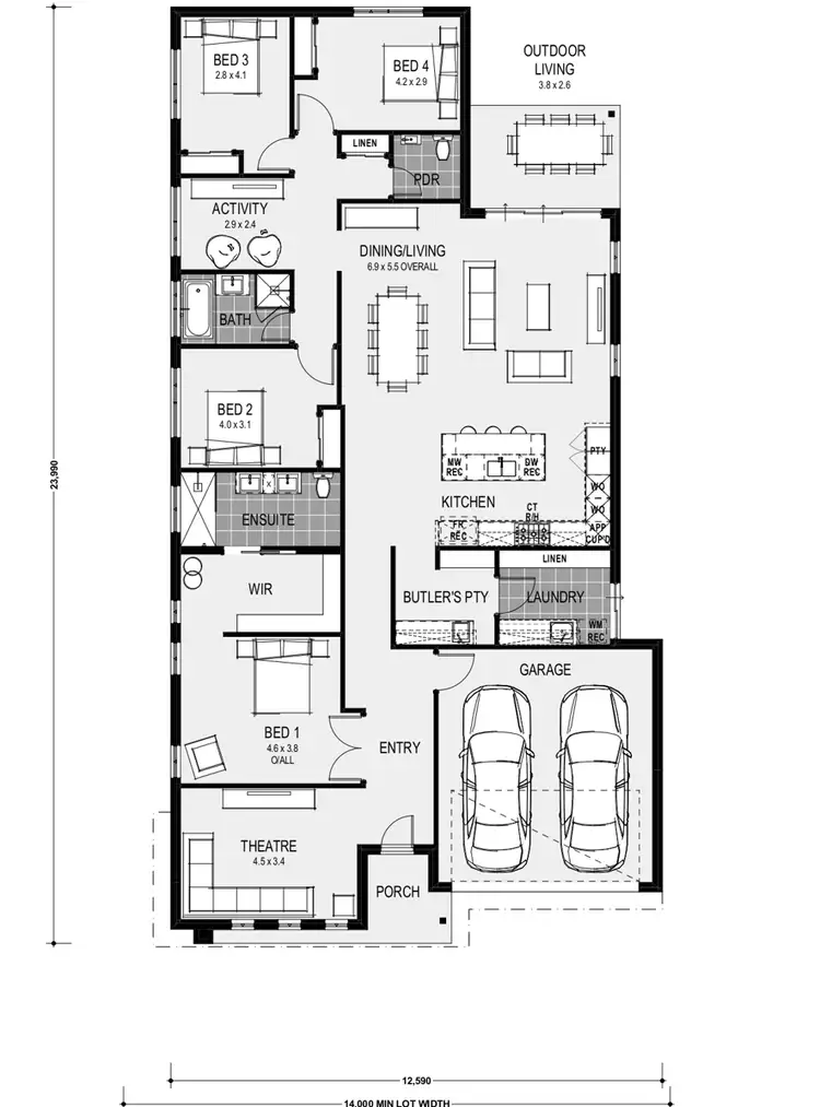 Floorplan of Homely house listing, 5 Serrano Street, Mickleham VIC 3064