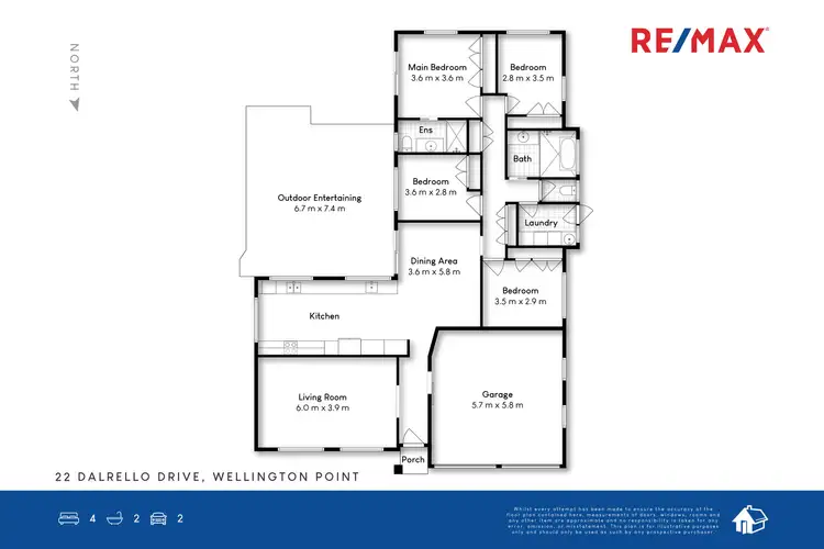 Floorplan of Homely house listing, 22 Dalrello Drive, Wellington Point QLD 4160