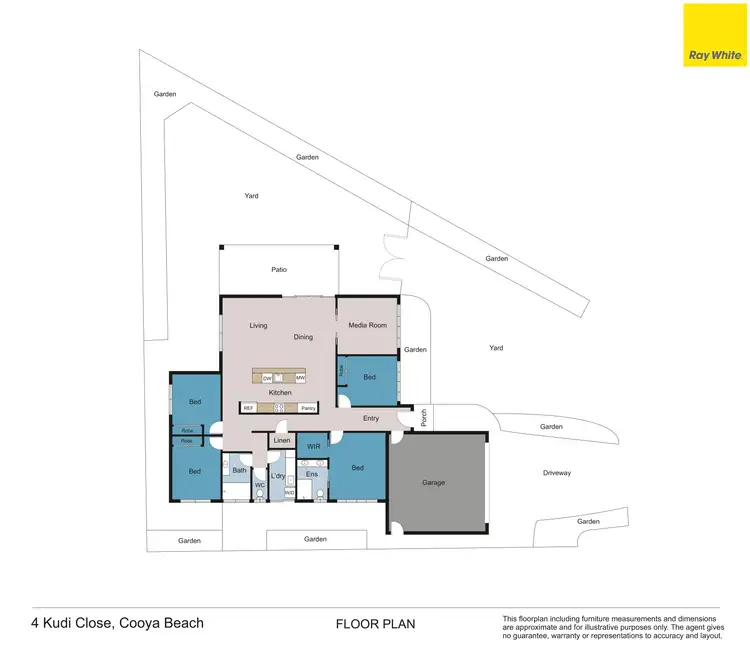 Floorplan of Homely house listing, 4 Kudi Close, Cooya Beach QLD 4873
