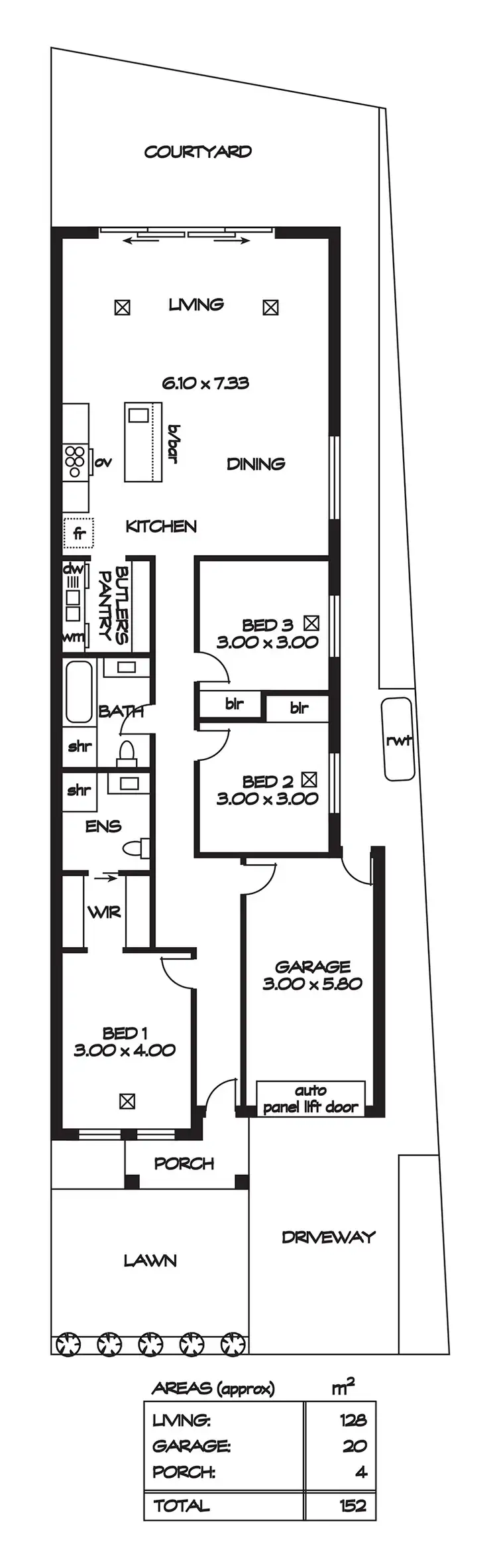 Floorplan of Homely house listing, 3A Monty Road, Valley View SA 5093