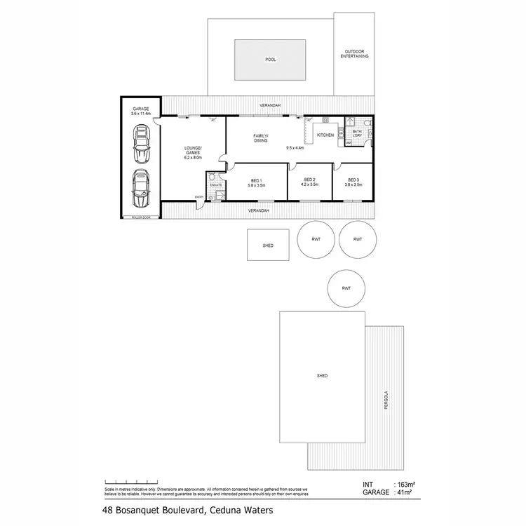 Floorplan of Homely house listing, 48 Bosanquet Boulevard, Ceduna Waters SA 5690