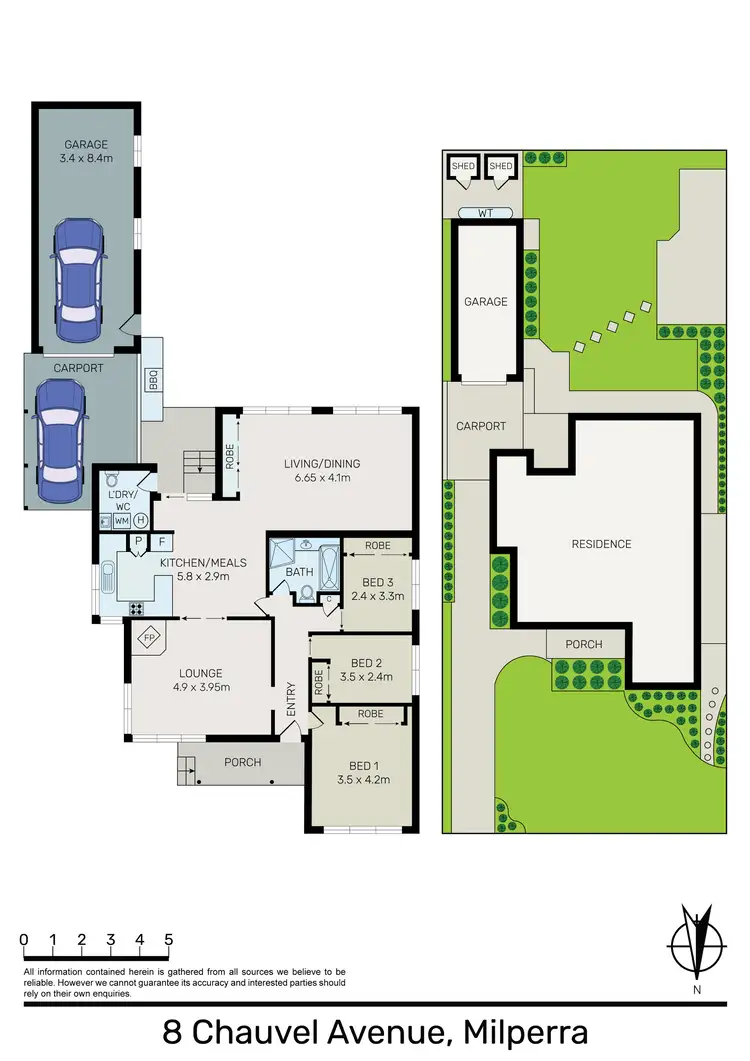 Floorplan of Homely house listing, 8 Chauvel Avenue, Milperra NSW 2214