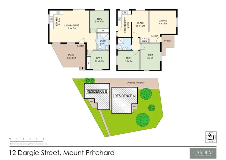 Floorplan of Homely house listing, 12 & 12a Dargie Street, Mount Pritchard NSW 2170