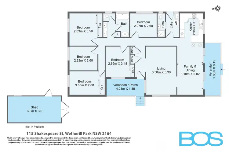 Floorplan of Homely house listing, 115 Shakespeare Street, Wetherill Park NSW 2164