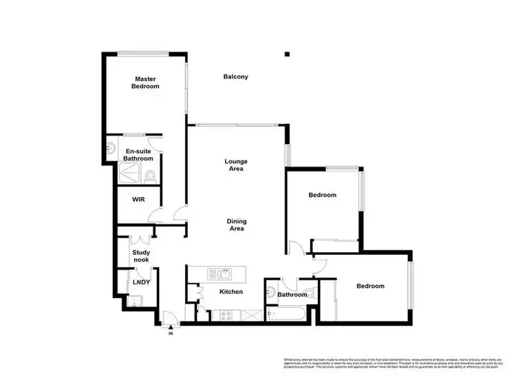 Floorplan of Homely apartment listing, 3306/126 Parkside Circuit, Hamilton QLD 4007
