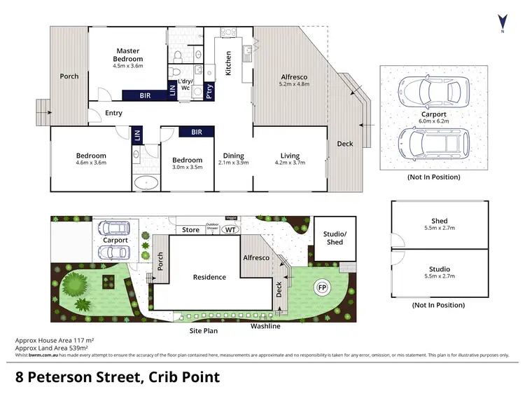 Floorplan of Homely house listing, 8 Peterson Street, Crib Point VIC 3919