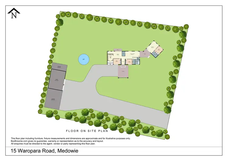 Floorplan of Homely rural property listing, 15 Waropara Road, Medowie NSW 2318