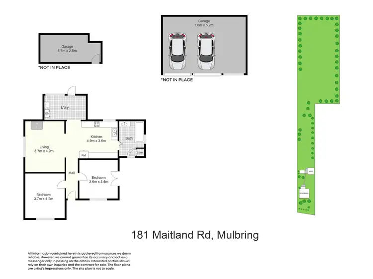 Floorplan of Homely house listing, 181 Maitland Road, Mulbring NSW 2323