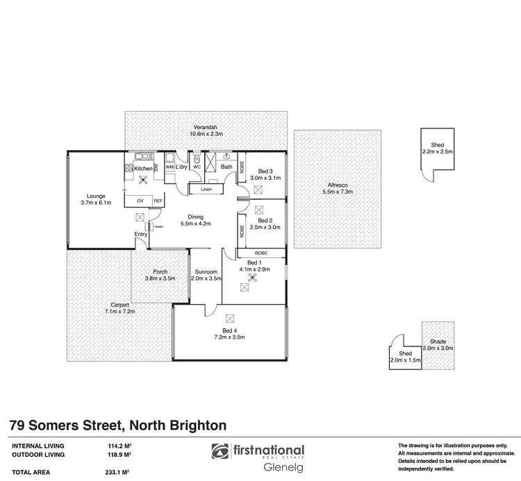 Floorplan of Homely house listing, 79 Somers Street, North Brighton SA 5048