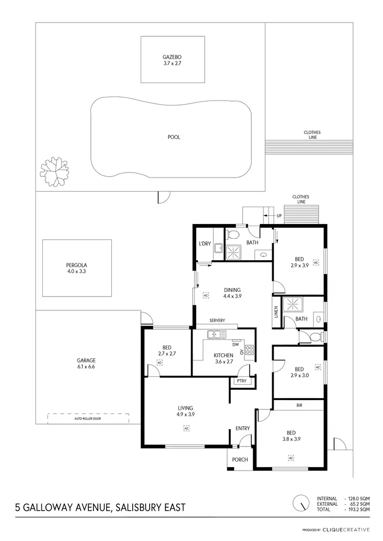 Floorplan of Homely house listing, 5 Galloway Avenue, Salisbury East SA 5109
