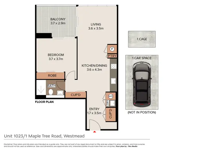 Floorplan of Homely apartment listing, 1023/1 Maple Tree Road, Westmead NSW 2145