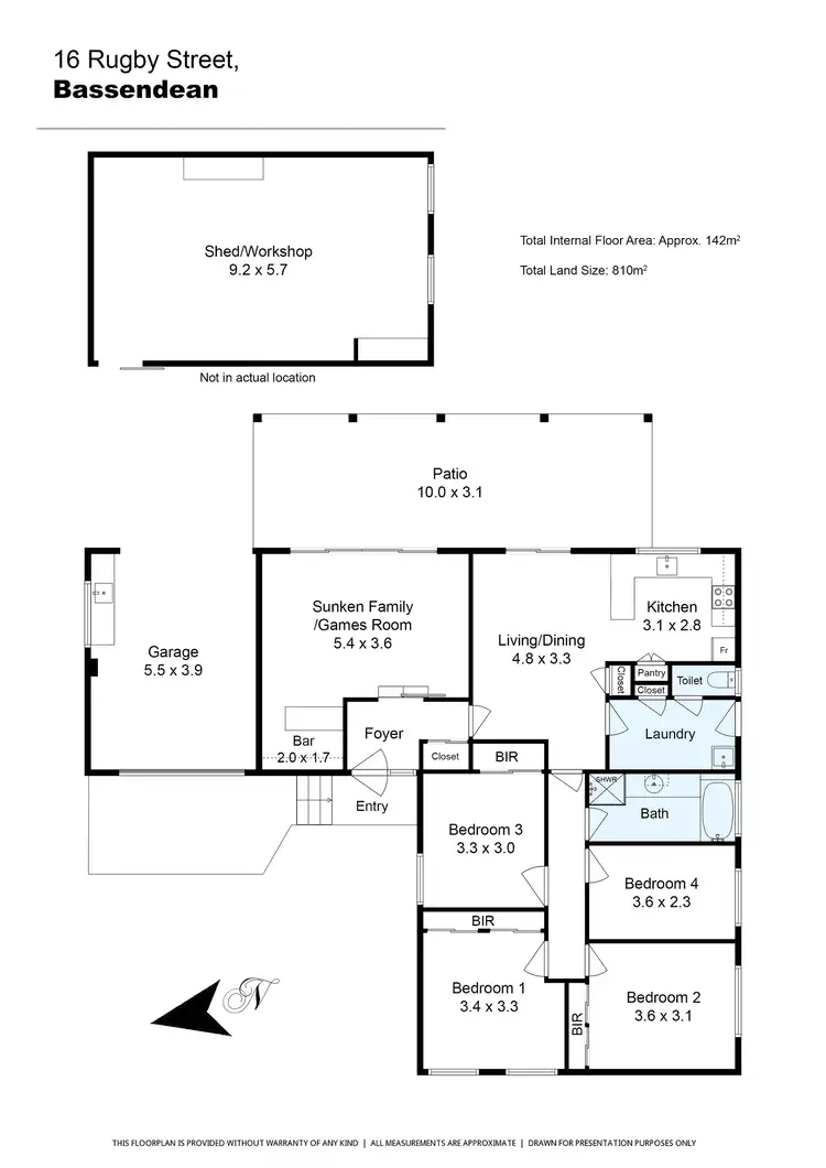 Floorplan of Homely house listing, 16 Rugby Street, Bassendean WA 6054
