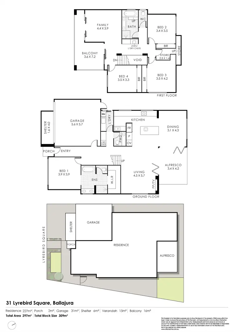 Floorplan of Homely house listing, 31 Lyrebird Square, Ballajura WA 6066