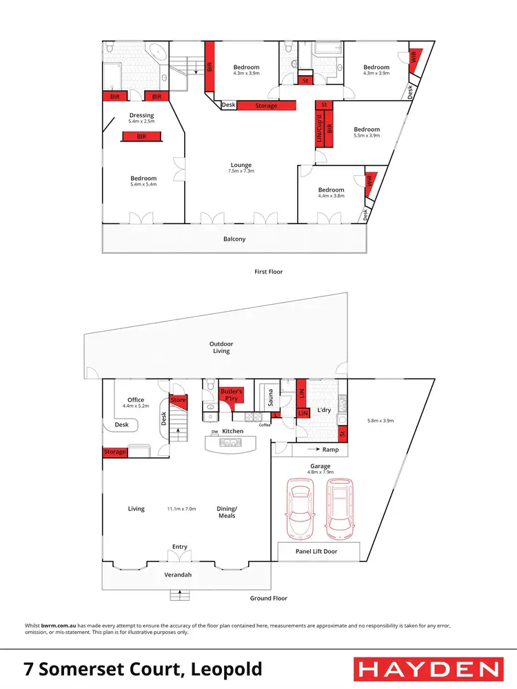 Floorplan of Homely house listing, 7 Somerset Court, Leopold VIC 3224