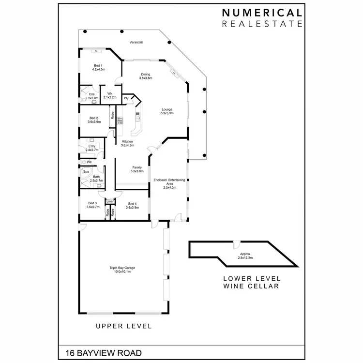 Floorplan of Homely house listing, 16 Bay View Road, Port Lincoln SA 5606