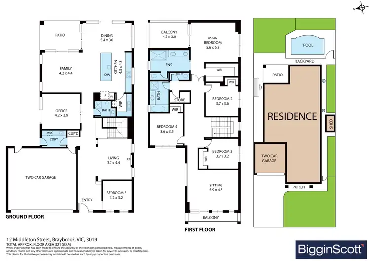 Floorplan of Homely house listing, 12 Middleton Street, Braybrook VIC 3019