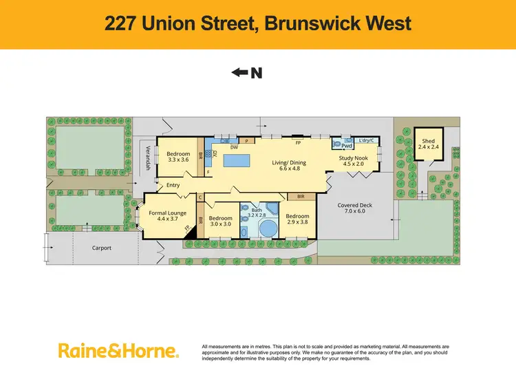 Floorplan of Homely house listing, 227 Union Street, Brunswick West VIC 3055