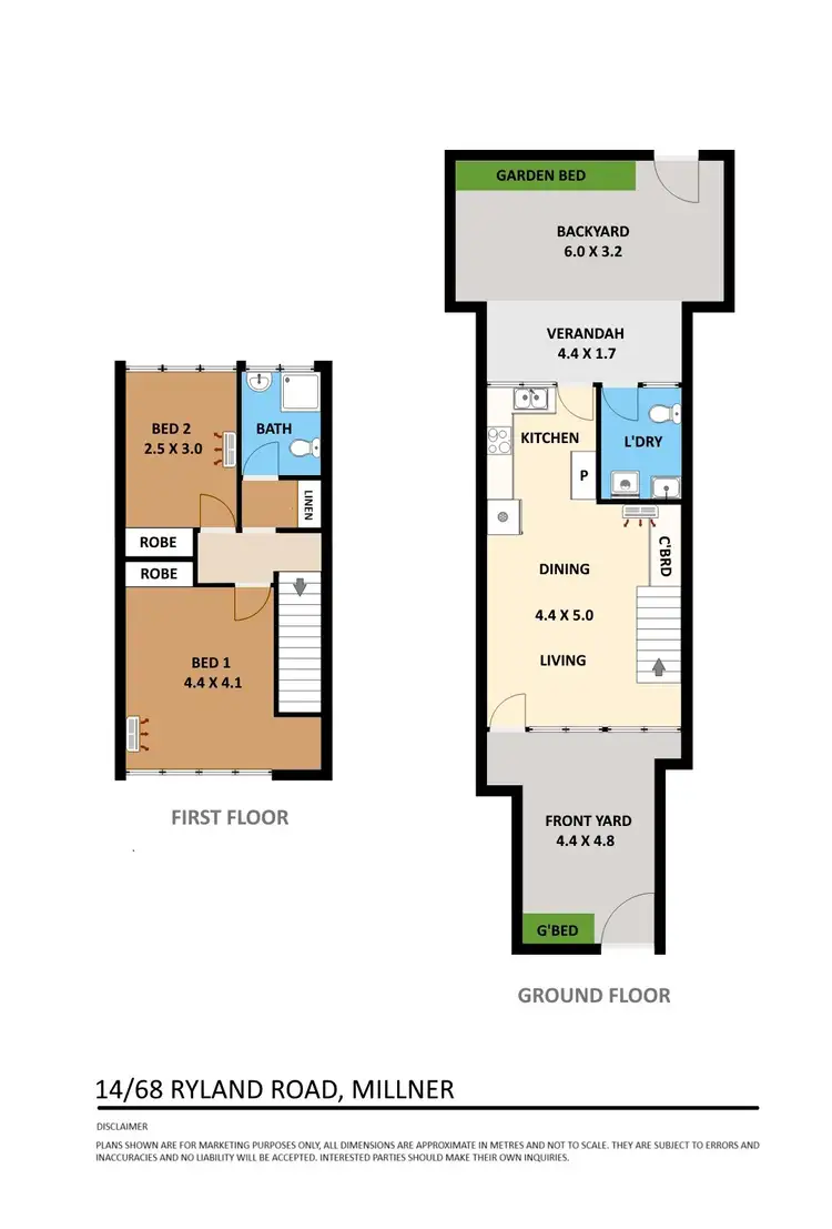 Floorplan of Homely townhouse listing, 14/68 Ryland Road, Millner NT 810