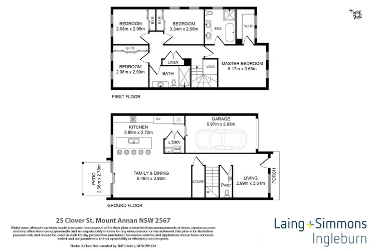 Floorplan of Homely house listing, 25 Clover Street, Mount Annan NSW 2567