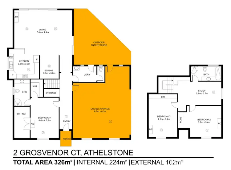 Floorplan of Homely house listing, 2 Grosvenor Court, Athelstone SA 5076