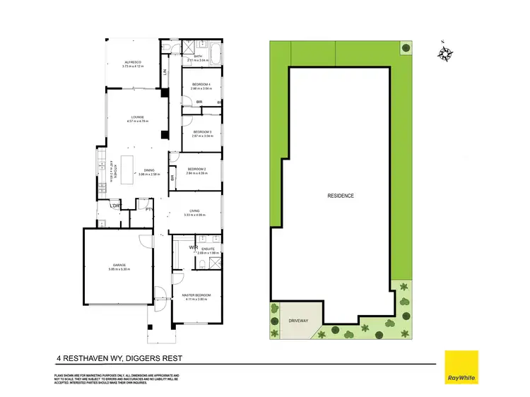 Floorplan of Homely house listing, 4 Resthaven Way, Diggers Rest VIC 3427