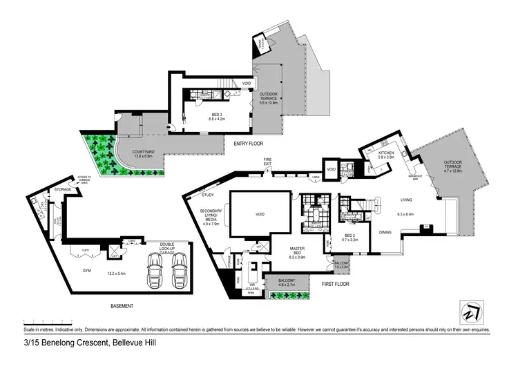 Floorplan of Homely apartment listing, 3/15 Benelong Crescent, Bellevue Hill NSW 2023