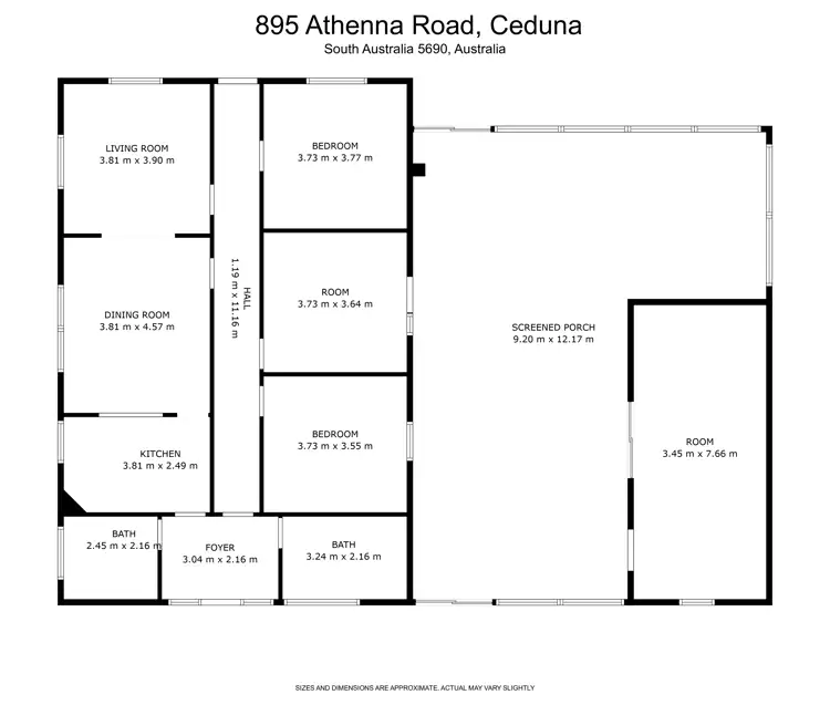 Floorplan of Homely house listing, 895 Athenna Road, Ceduna SA 5690