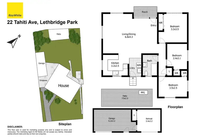 Floorplan of Homely house listing, 22 Tahiti Avenue, Lethbridge Park NSW 2770