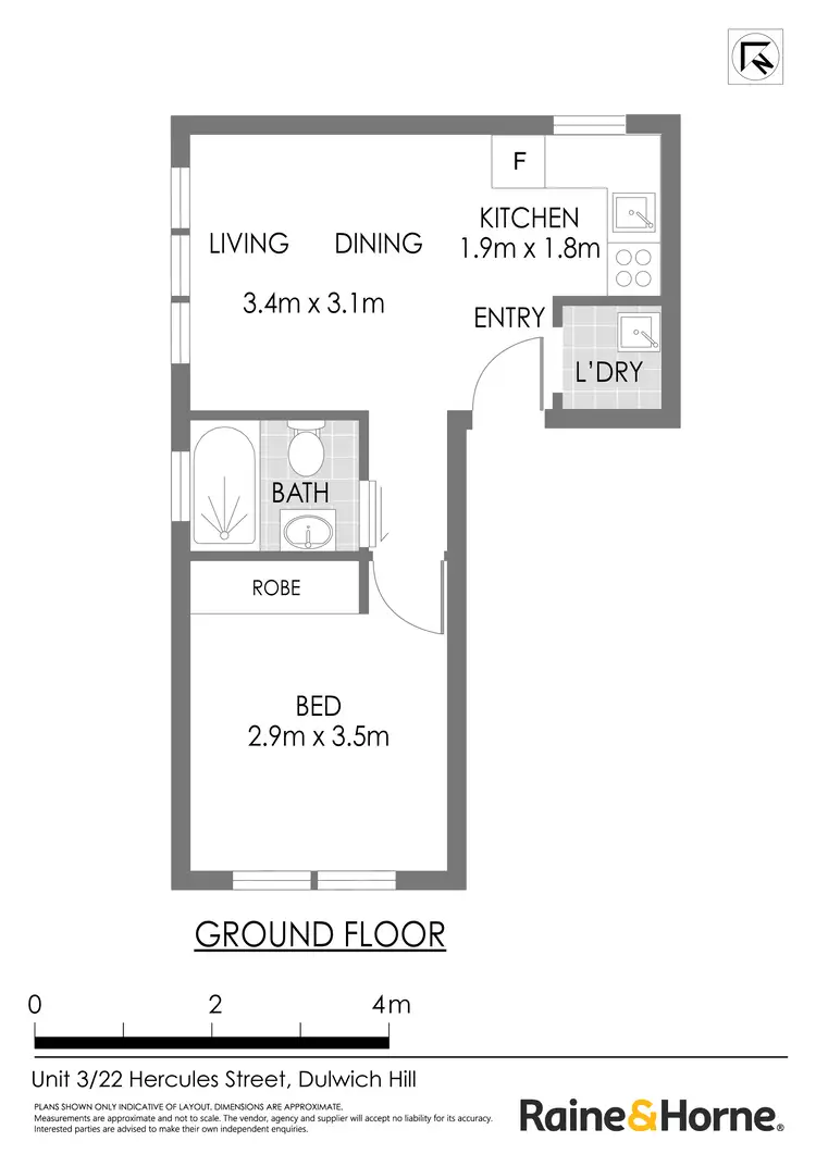 Floorplan of Homely apartment listing, 3/22 Hercules Street, Dulwich Hill NSW 2203