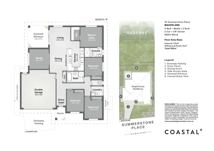 Floorplan of Homely house listing, 22 Summerstone Place, Maudsland QLD 4210