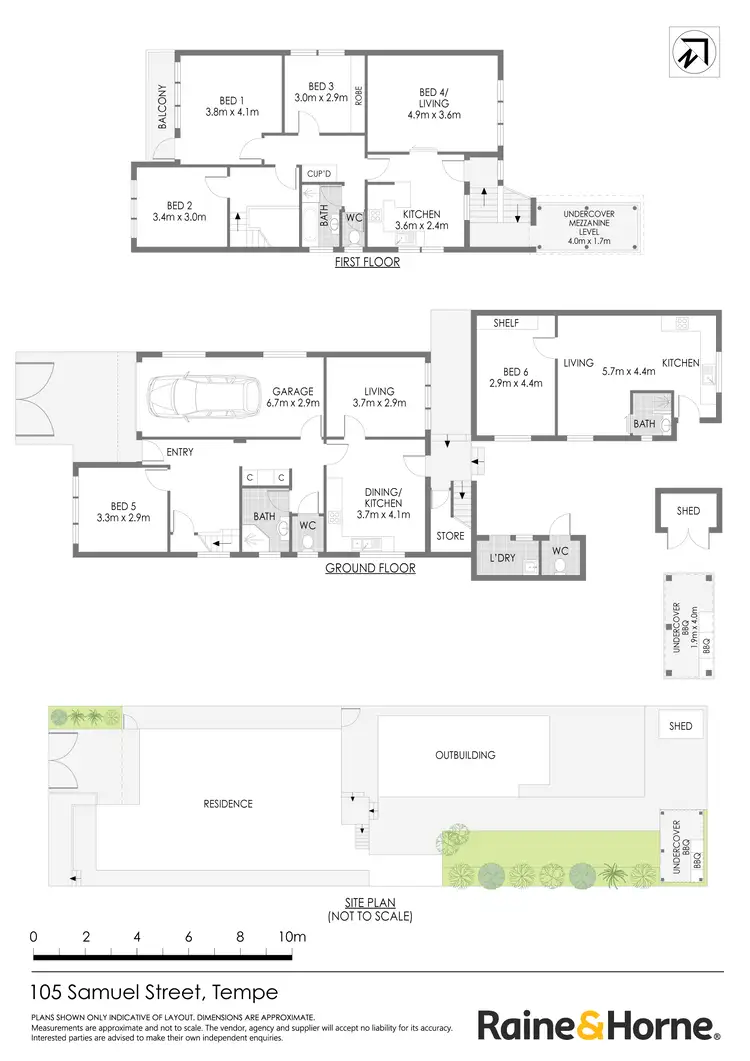 Floorplan of Homely house listing, 105 Samuel Street, Tempe NSW 2044