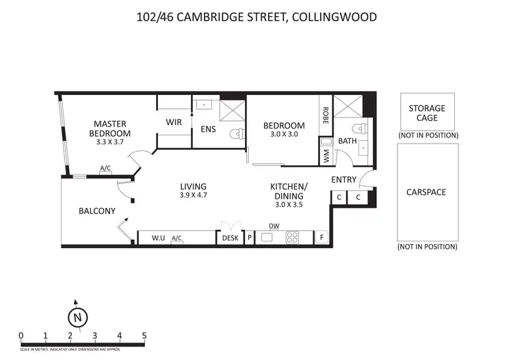 Floorplan of Homely apartment listing, 102/46 Cambridge Street, Collingwood VIC 3066