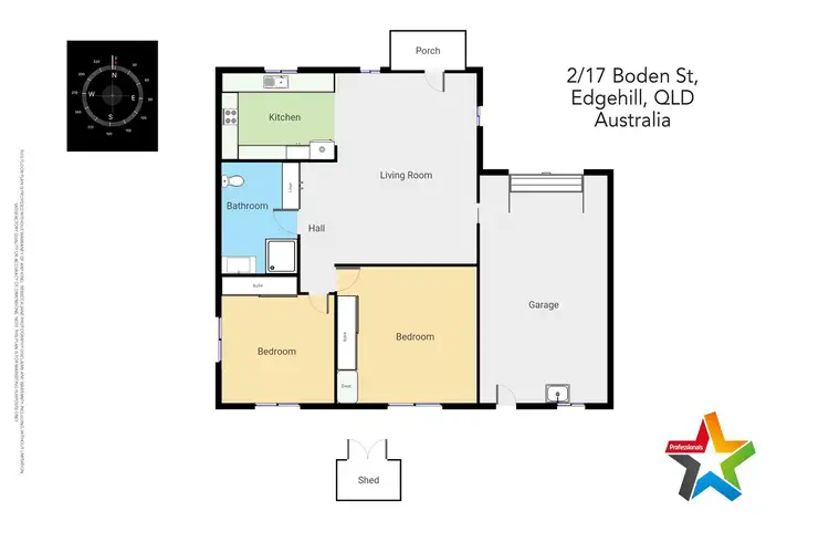 Floorplan of Homely unit listing, 2/17 Boden Street, Edge Hill QLD 4870