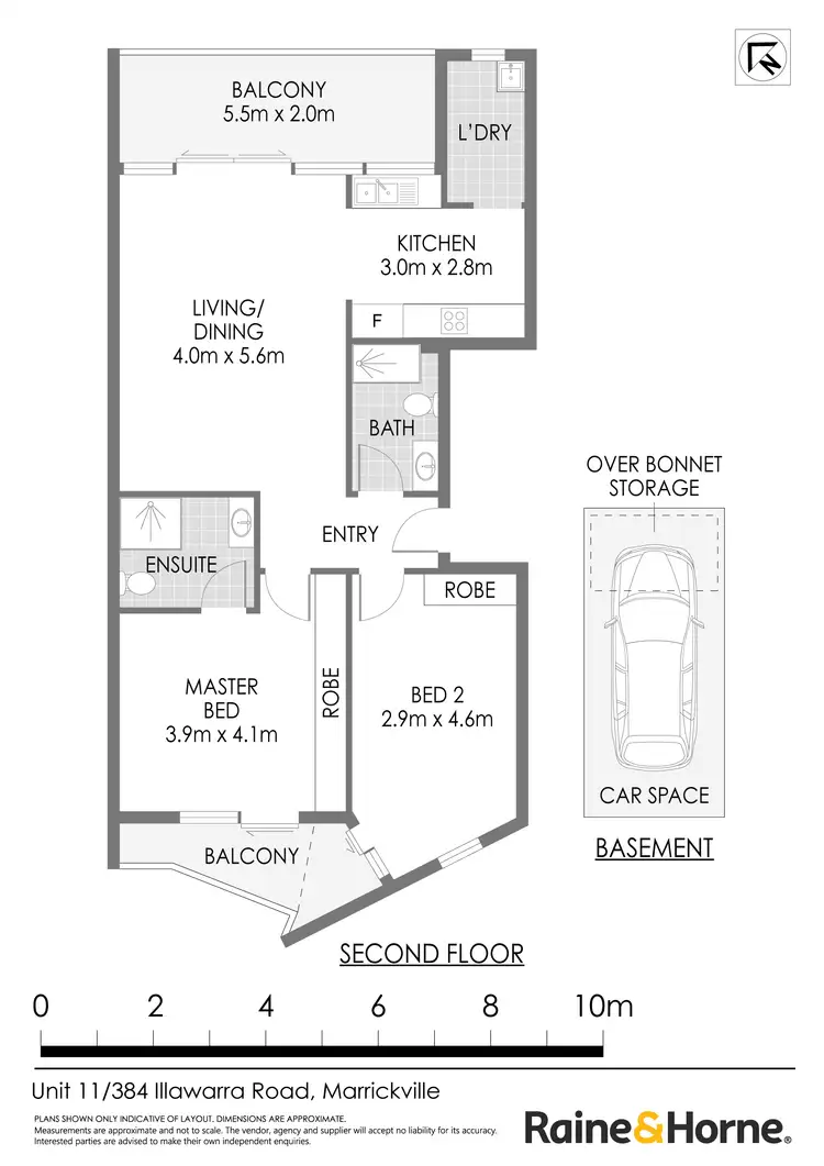 Floorplan of Homely apartment listing, 11/384 Illawarra Road (entry via Church Street), Marrickville NSW 2204