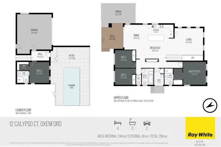 Floorplan of Homely house listing, 12 Calypso Court, Oxenford QLD 4210