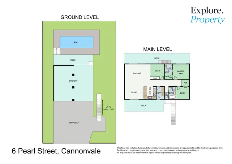 Floorplan of Homely house listing, 6 Pearl Street, Cannonvale QLD 4802