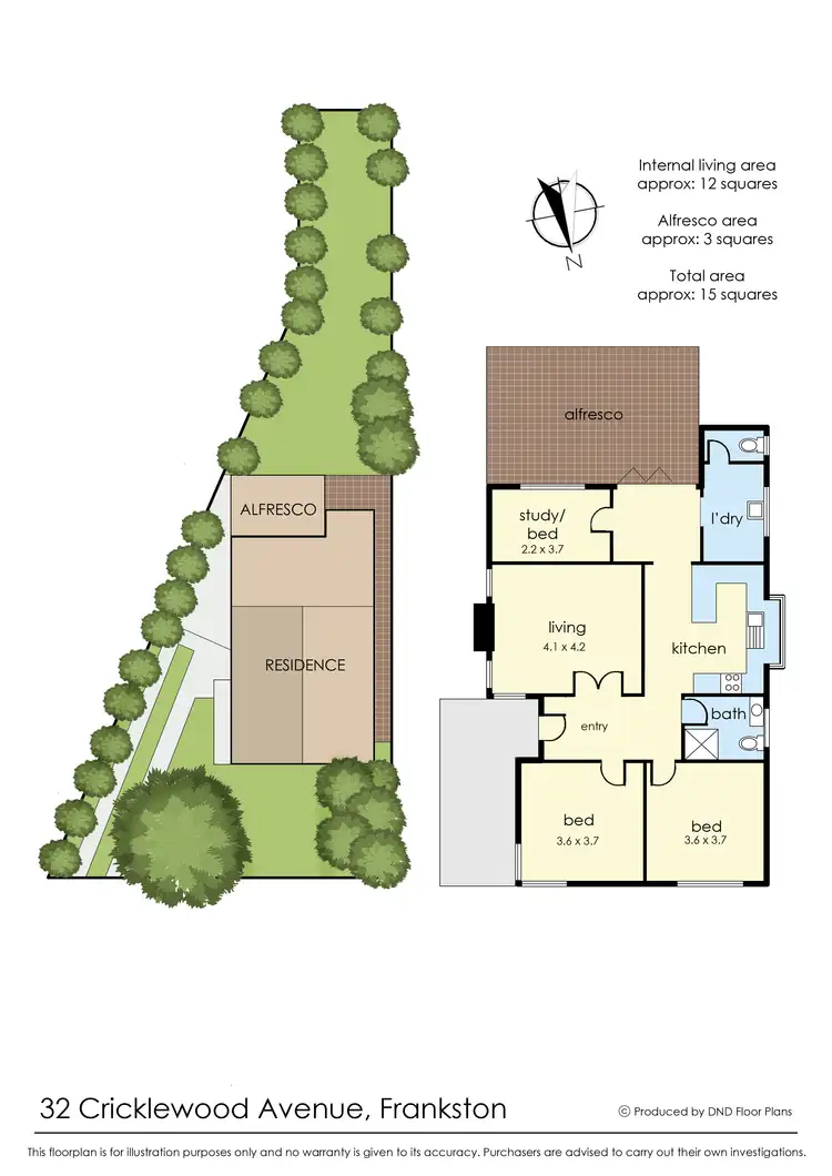 Floorplan of Homely house listing, 32 Cricklewood Avenue, Frankston VIC 3199