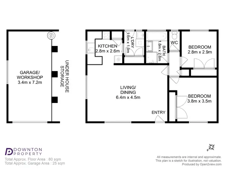 Floorplan of Homely house listing, 2/3 Anita Place, Glenorchy TAS 7010