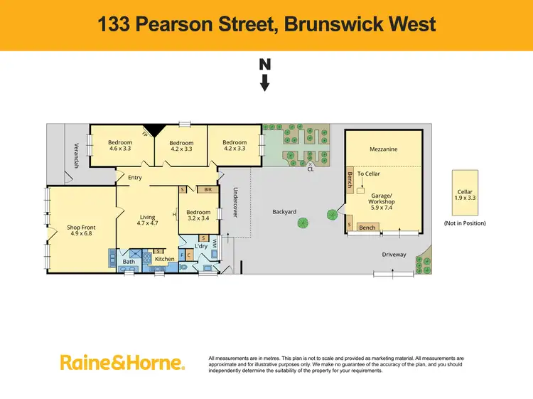 Floorplan of Homely house listing, 133 Pearson Street, Brunswick West VIC 3055