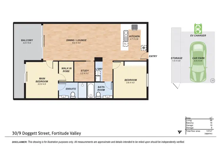 Floorplan of Homely unit listing, 30/9 Doggett Street, Fortitude Valley QLD 4006