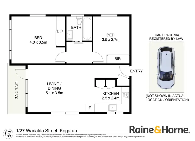 Floorplan of Homely unit listing, 1/27 Warialda Street, Kogarah NSW 2217