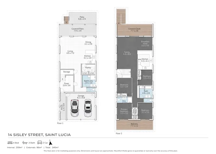 Floorplan of Homely house listing, 14 Sisley Street, St Lucia QLD 4067